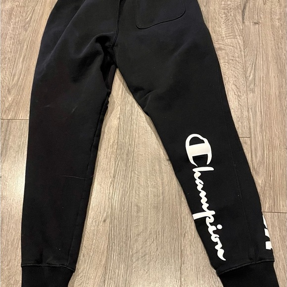 Champion Monopoly Reverse Weave Sweatpants Black small rare euc joggers - Picture 13 of 14